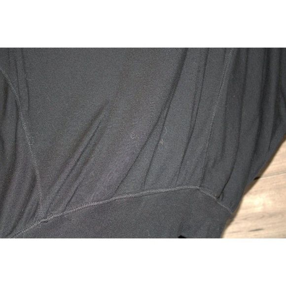 Ideology Black Shirt w/ 3/4 Sleeve and Lace Back size Small - Picture 3 of 5